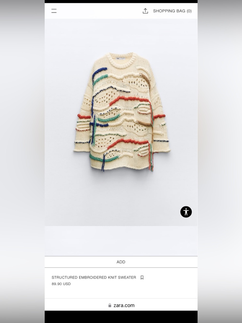 Zara knit sweater - Picture 2 of 3